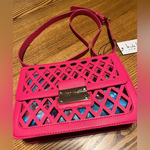 Nicole Miller Adjustable Strap Floral Insert Purse BNWT - Picture 6 of 13